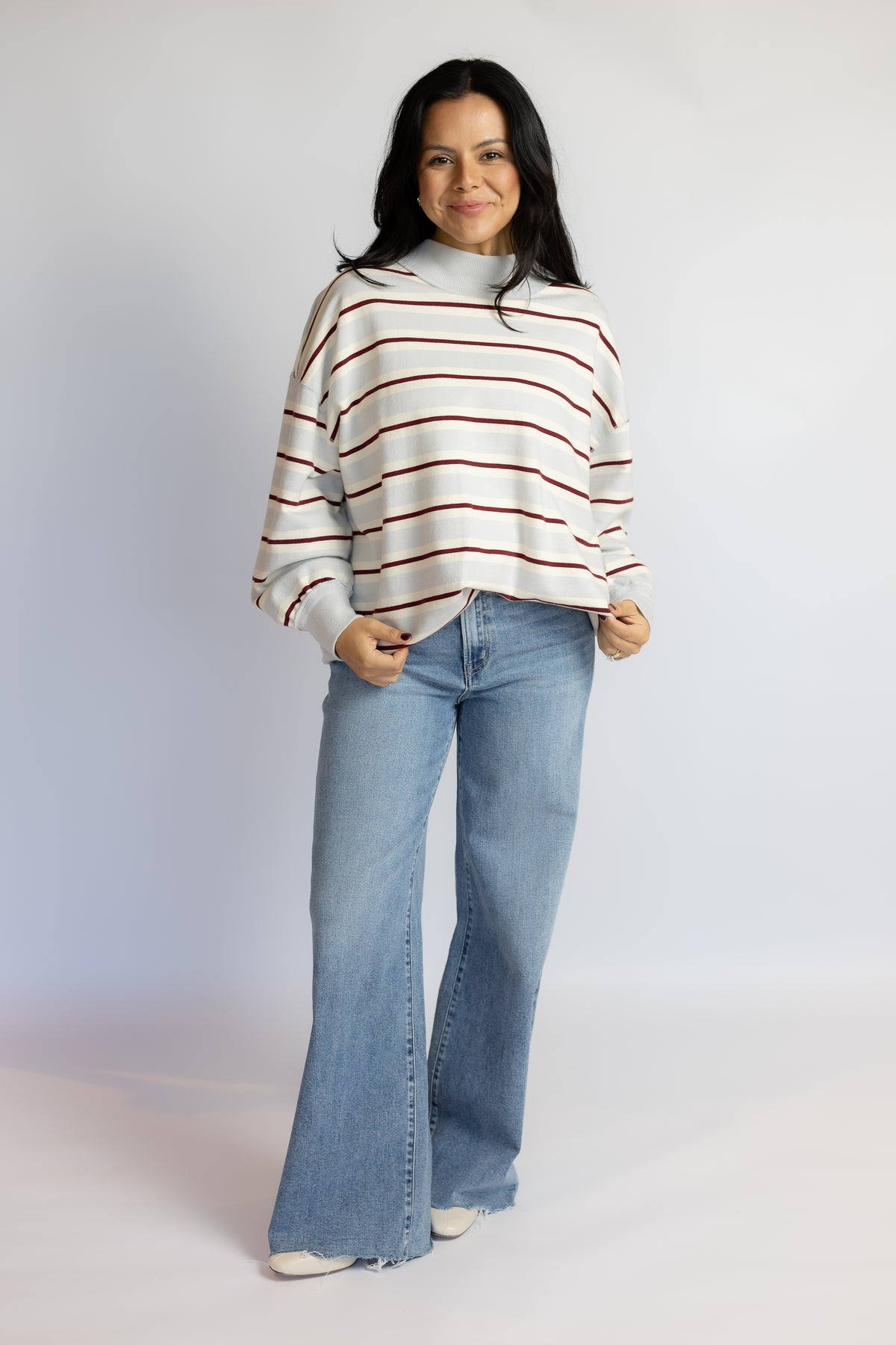 Palm Spring Striped Pullover