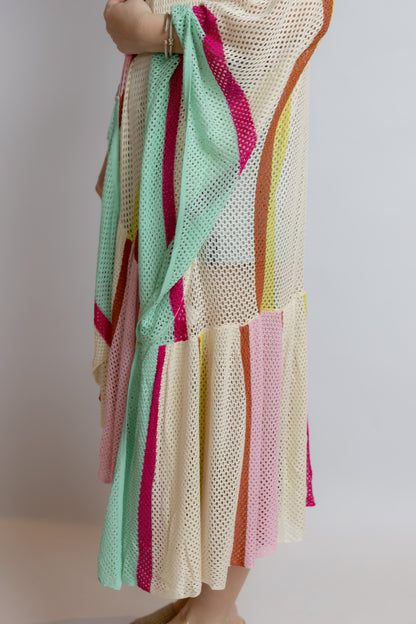 At The Start Striped Cardigan