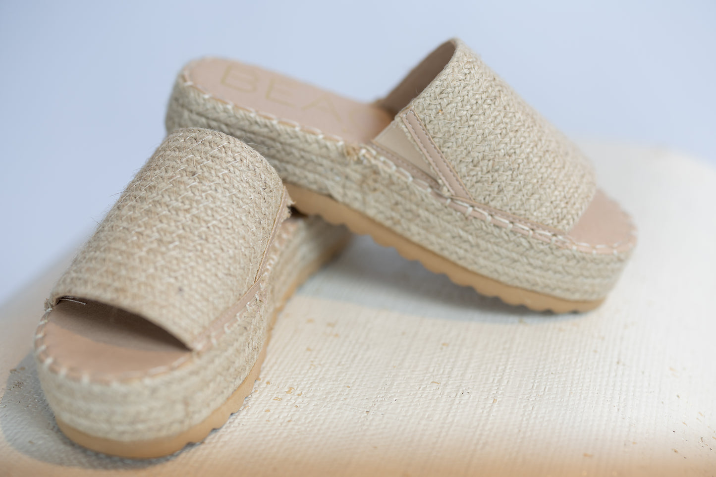 Del Mar Platform Sandal Natural