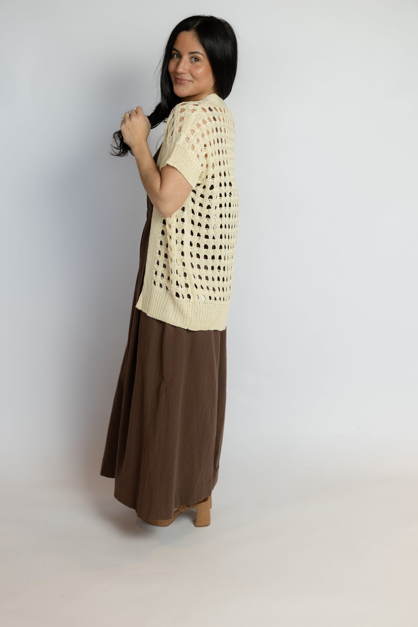 Flutter Open Knit Cardigan