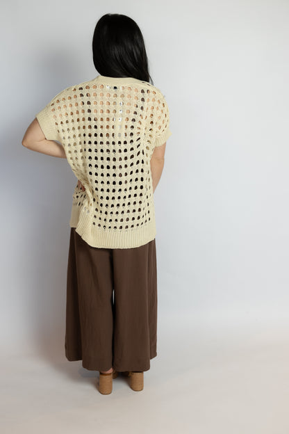 Flutter Open Knit Cardigan
