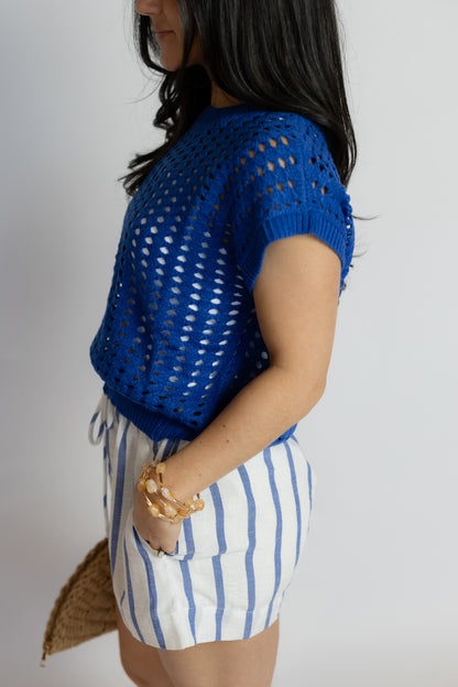 Elia Open Knit Pullover