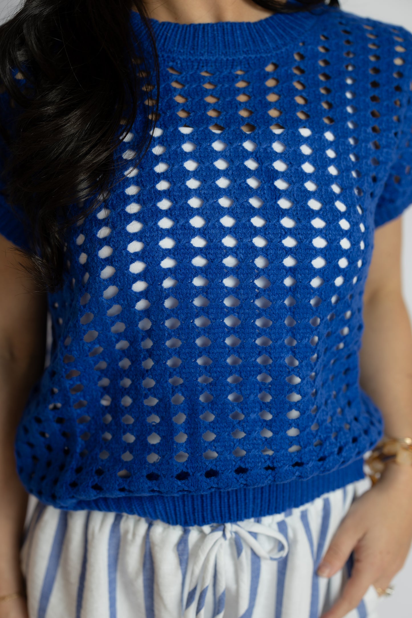 Elia Open Knit Pullover