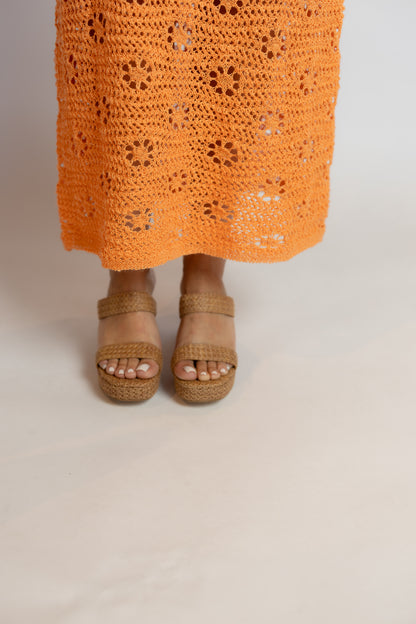 Echo Platform Sandal Cognac