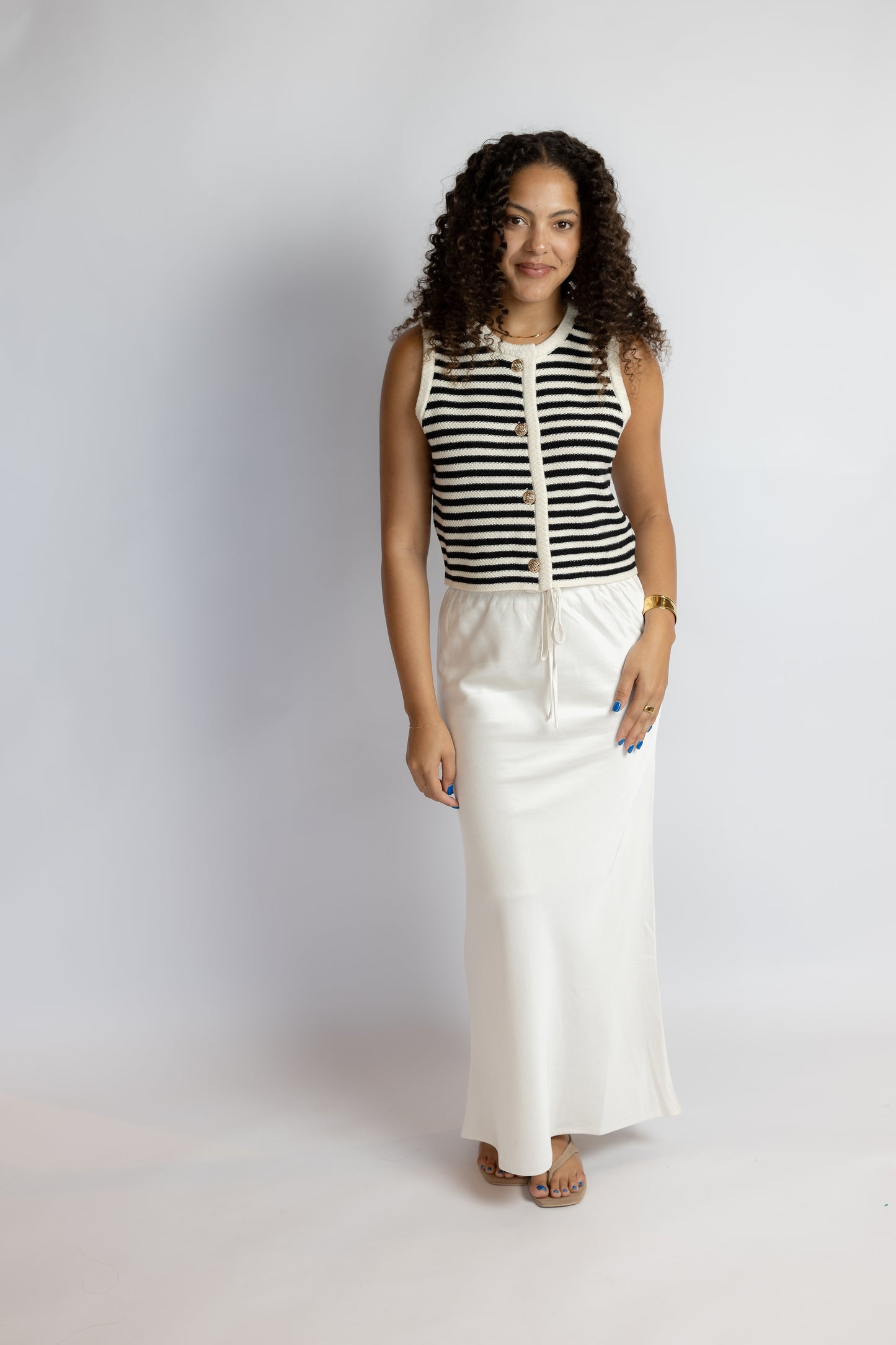 Manon Stripe Sweater Vest