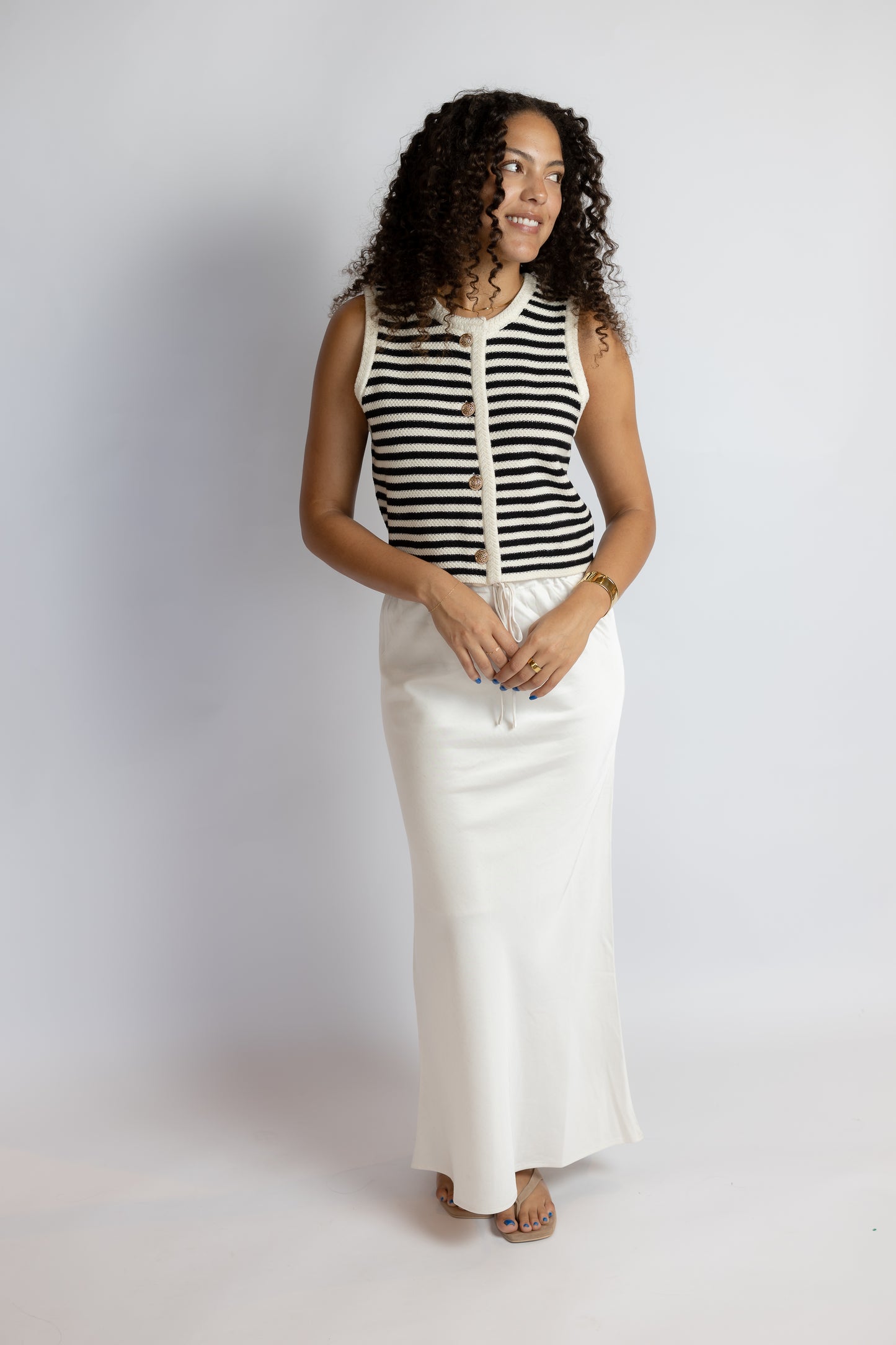 Manon Stripe Sweater Vest