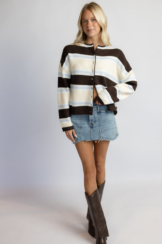 Stella Striped Cardigan