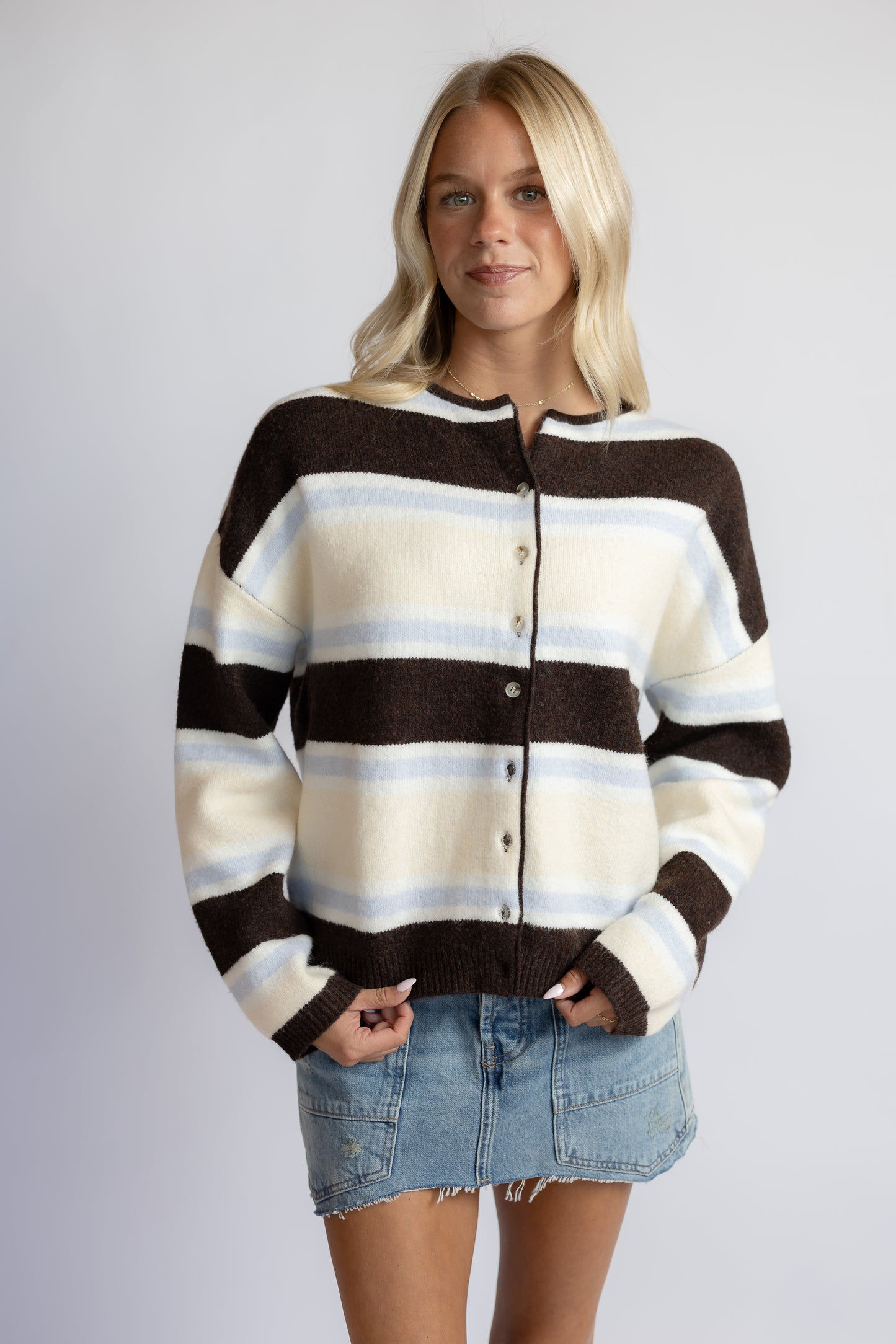 Stella Striped Cardigan