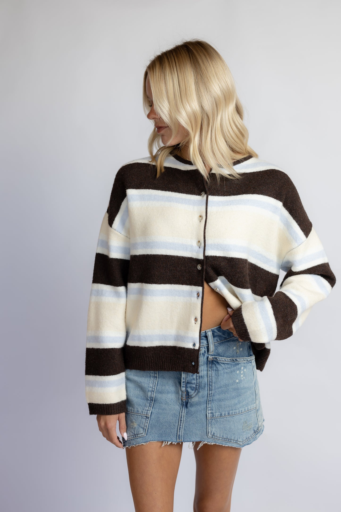 Stella Striped Cardigan