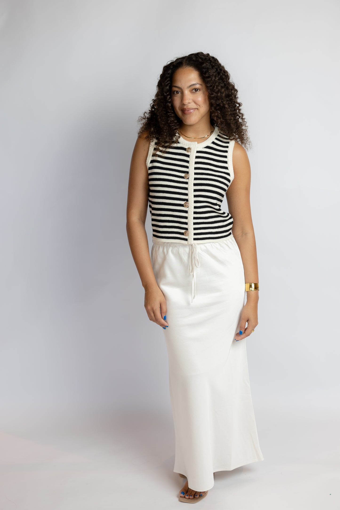 Manon Stripe Sweater Vest