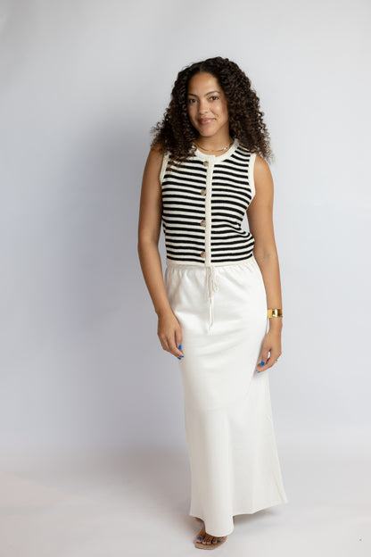 Manon Stripe Sweater Vest
