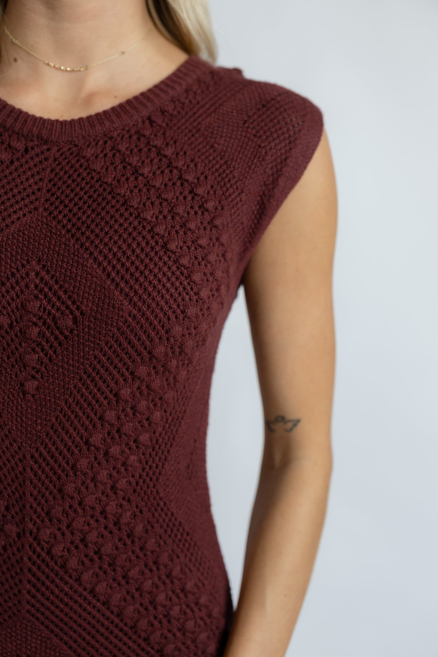 Wandering Intricate Knit Dress