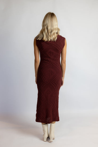 Wandering Intricate Knit Dress