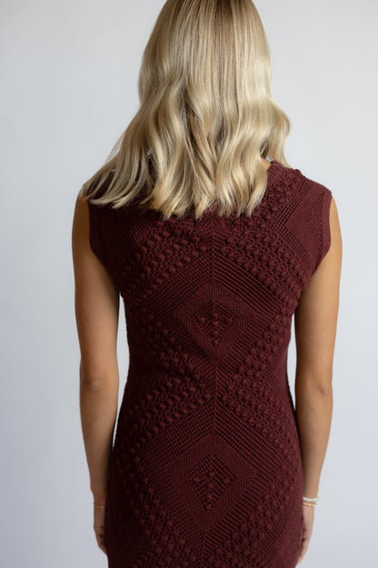 Wandering Intricate Knit Dress