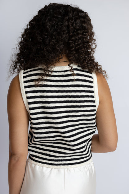 Manon Stripe Sweater Vest