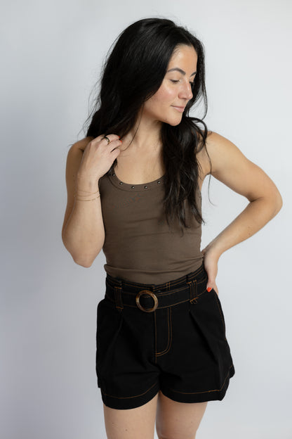 Ruby Studded Knit Tank