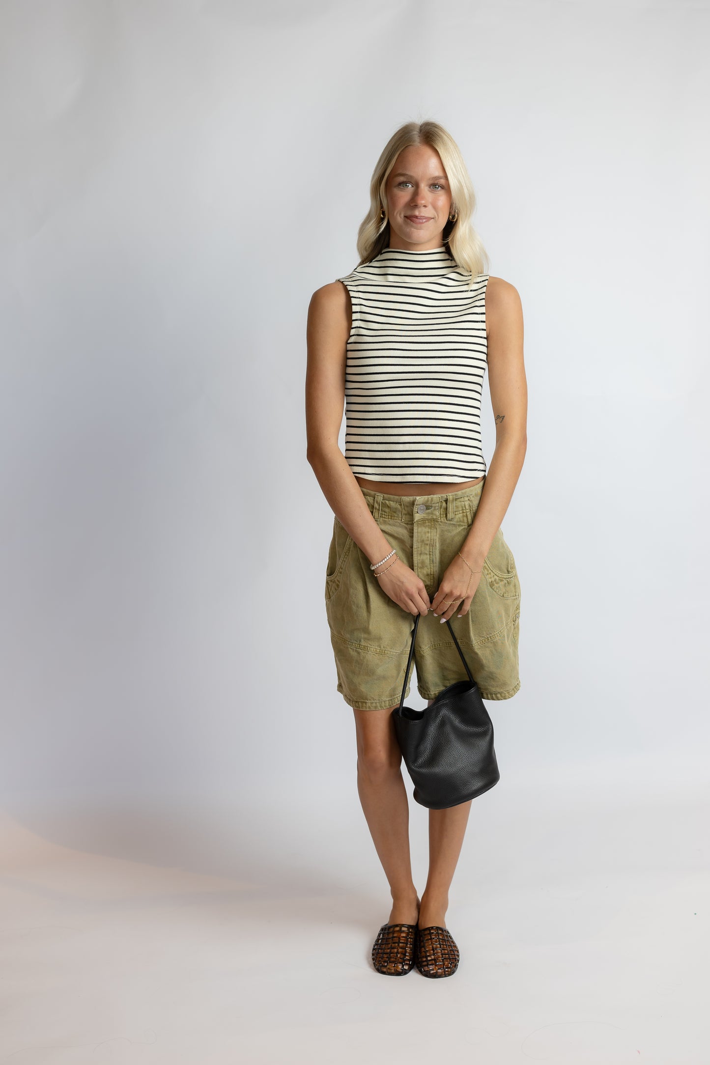 Brioche Mock Neck Knit Tank