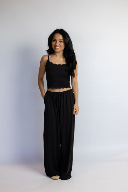 Lala Soft Lace Cami Top