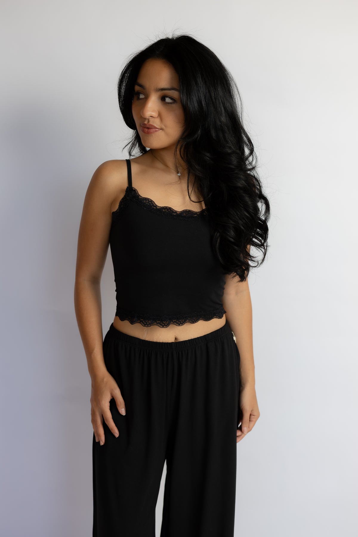 Lala Soft Lace Cami Top