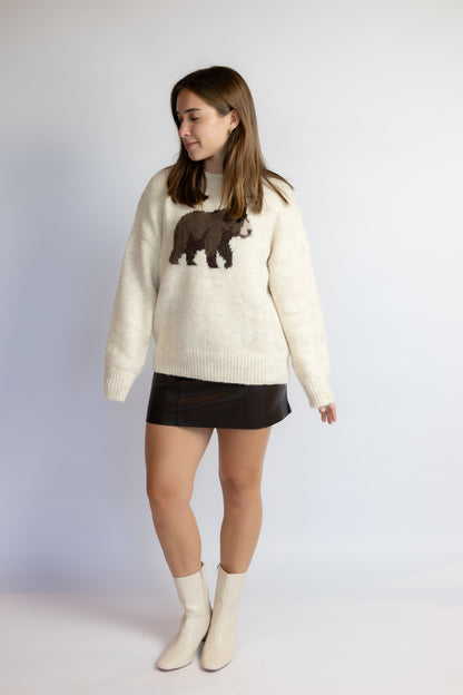 Grizzly Intarsia Sweater