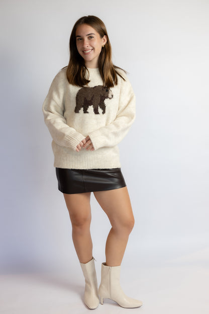 Grizzly Intarsia Sweater