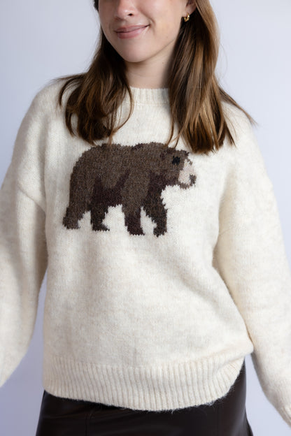 Grizzly Intarsia Sweater