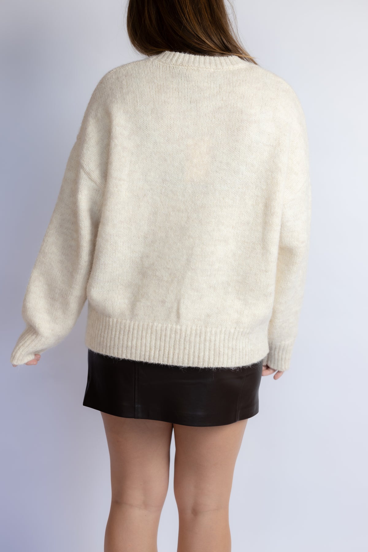 Roux Leather Mini Skirt