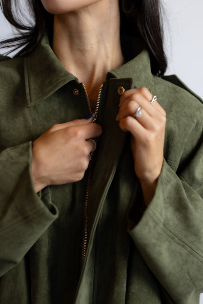 Speak Too Soon Suede Jacket