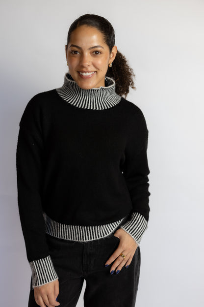 Stacey Contrast Rib Sweater
