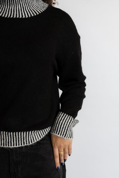 Stacey Contrast Rib Sweater
