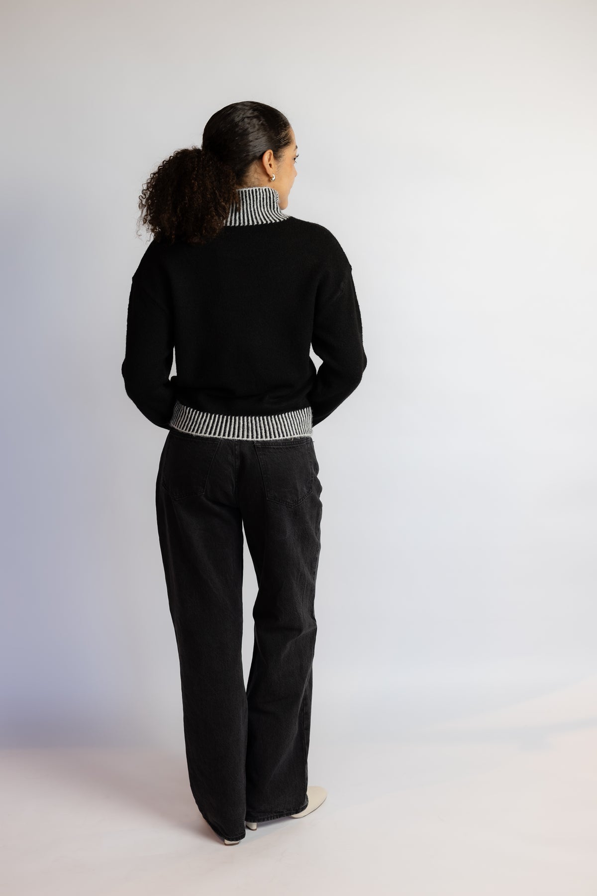 Stacey Contrast Rib Sweater