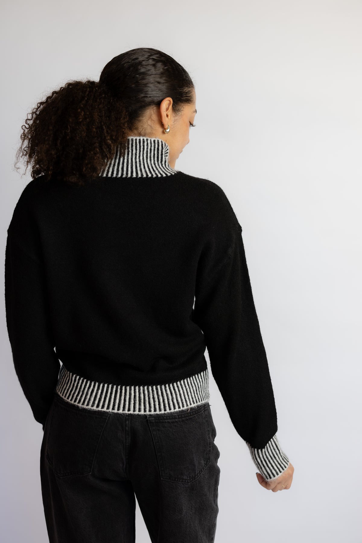 Stacey Contrast Rib Sweater