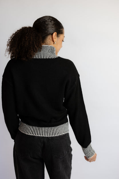 Stacey Contrast Rib Sweater