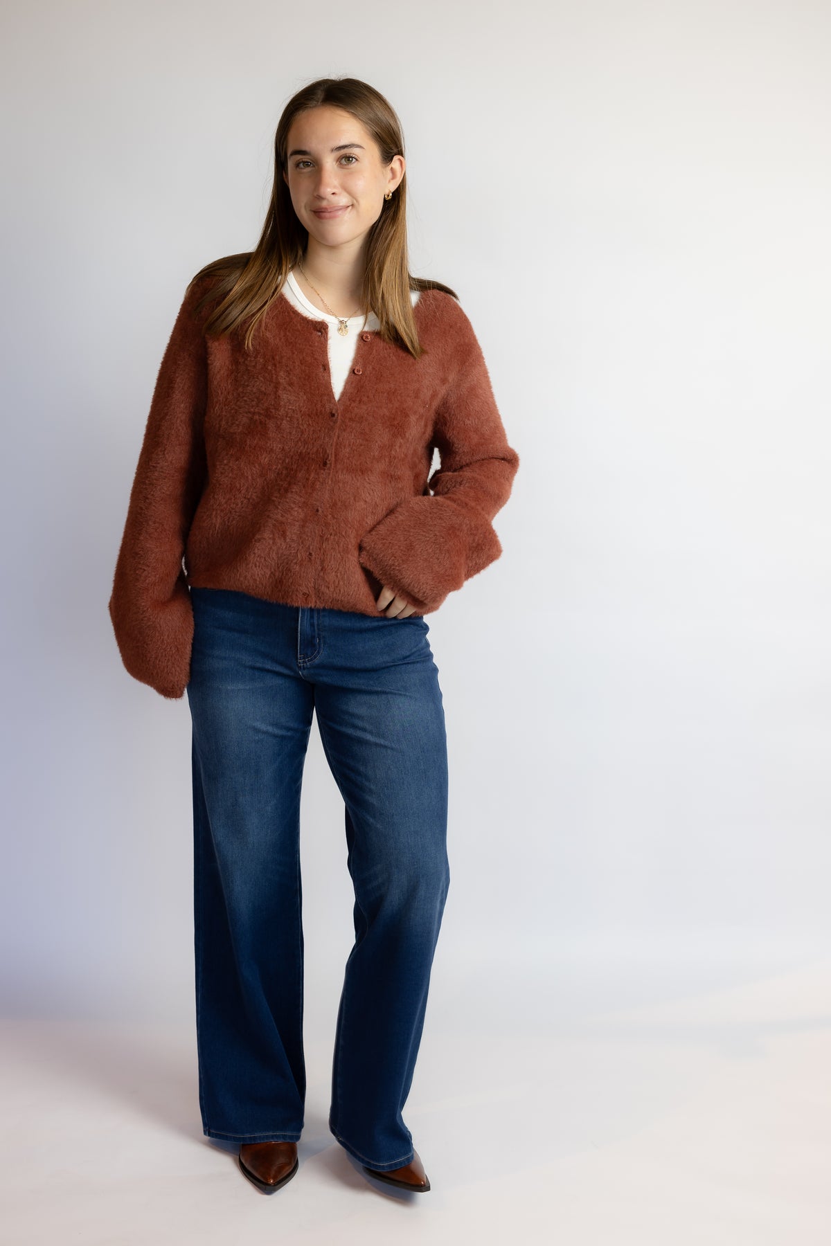 Winterglow Fluffy Cardigan
