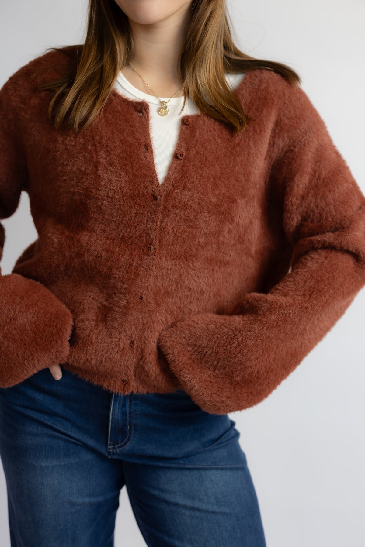 Winterglow Fluffy Cardigan