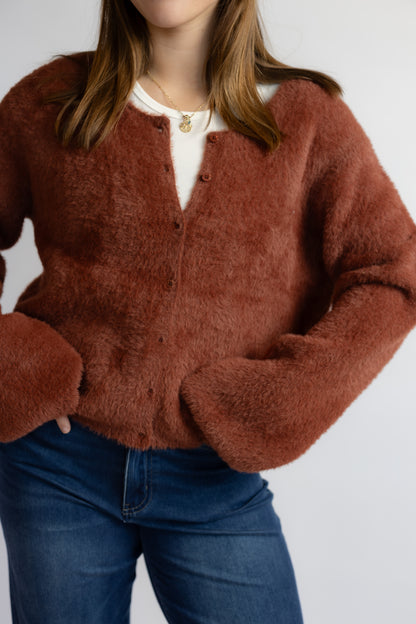 Winterglow Fluffy Cardigan