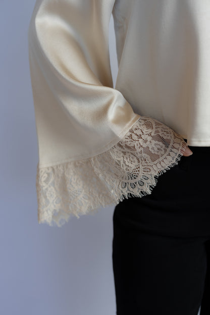 Darlin Lace Trim Blouse