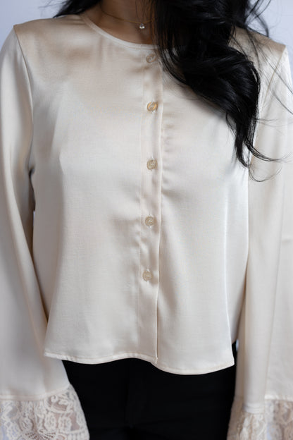 Darlin Lace Trim Blouse
