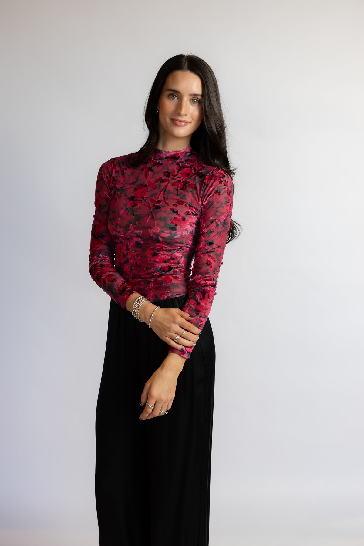 Velvet Rebellion Mock Neck