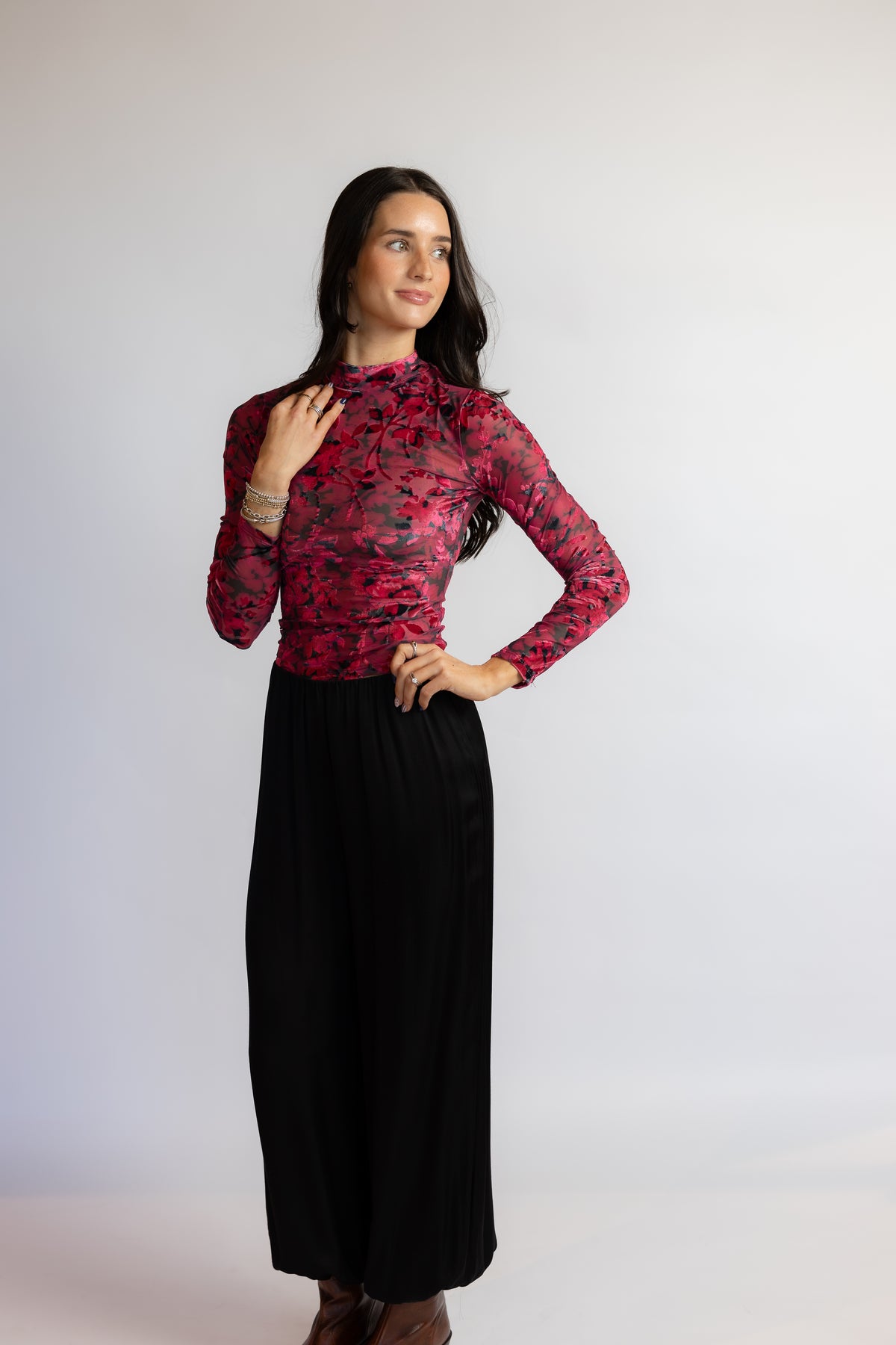 Velvet Rebellion Mock Neck