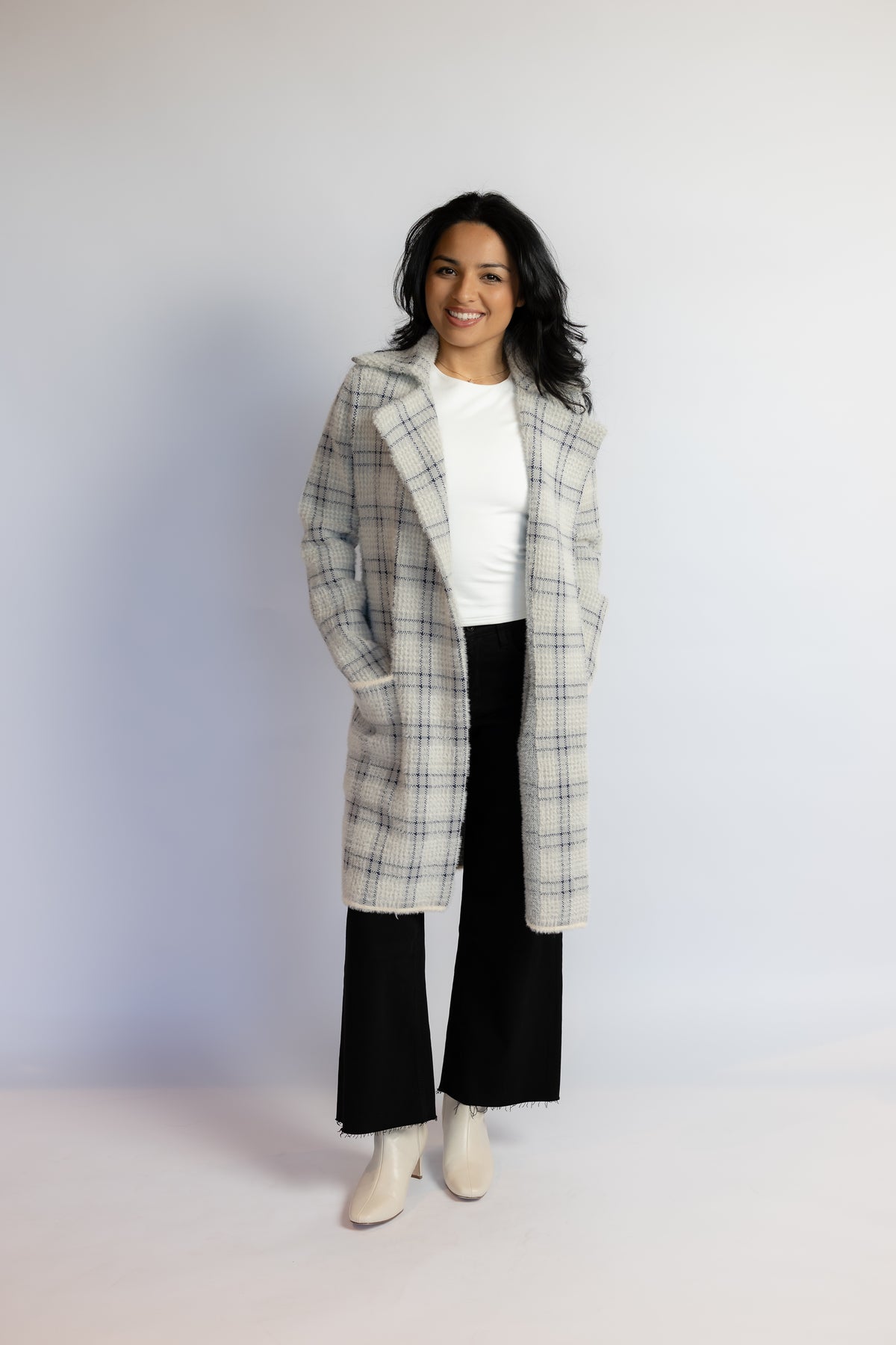 Marlo Plaid Coat