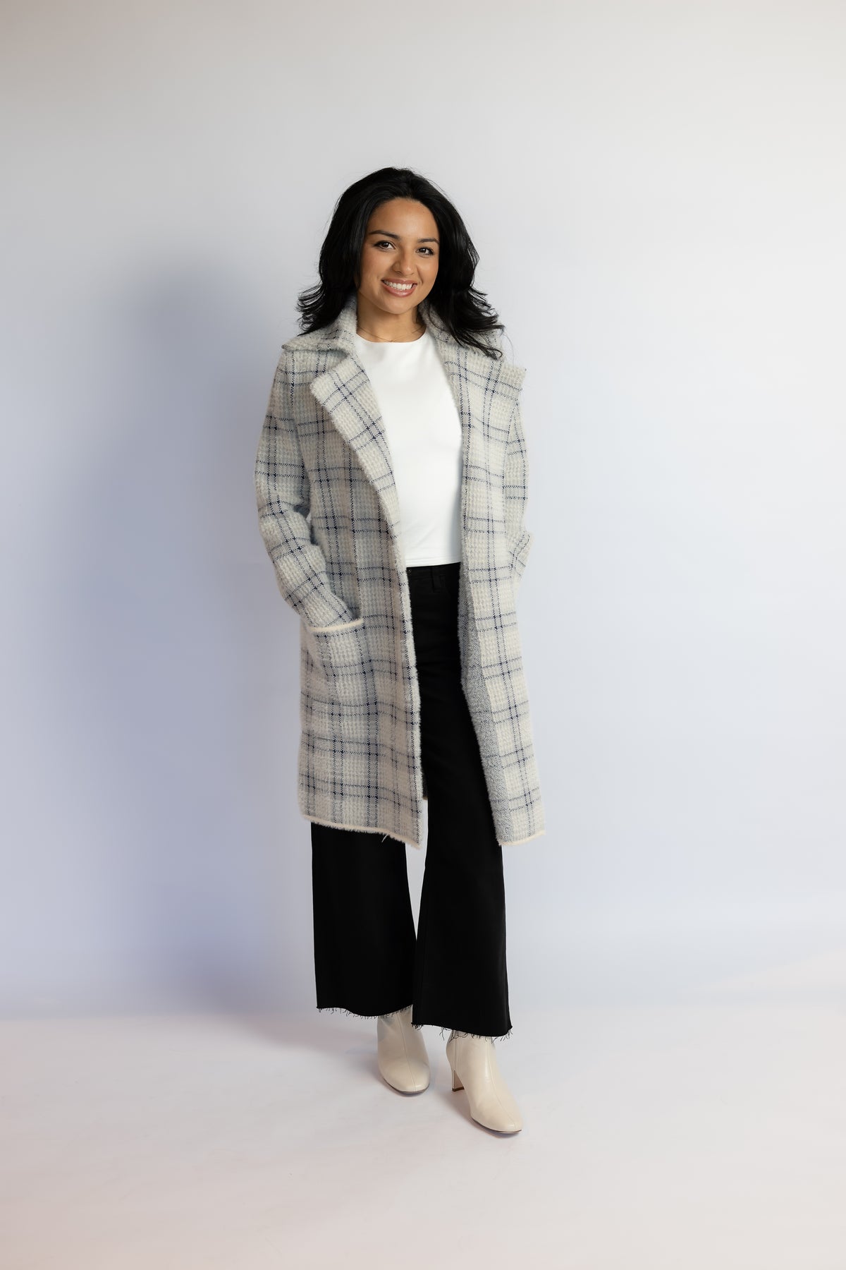 Marlo Plaid Coat