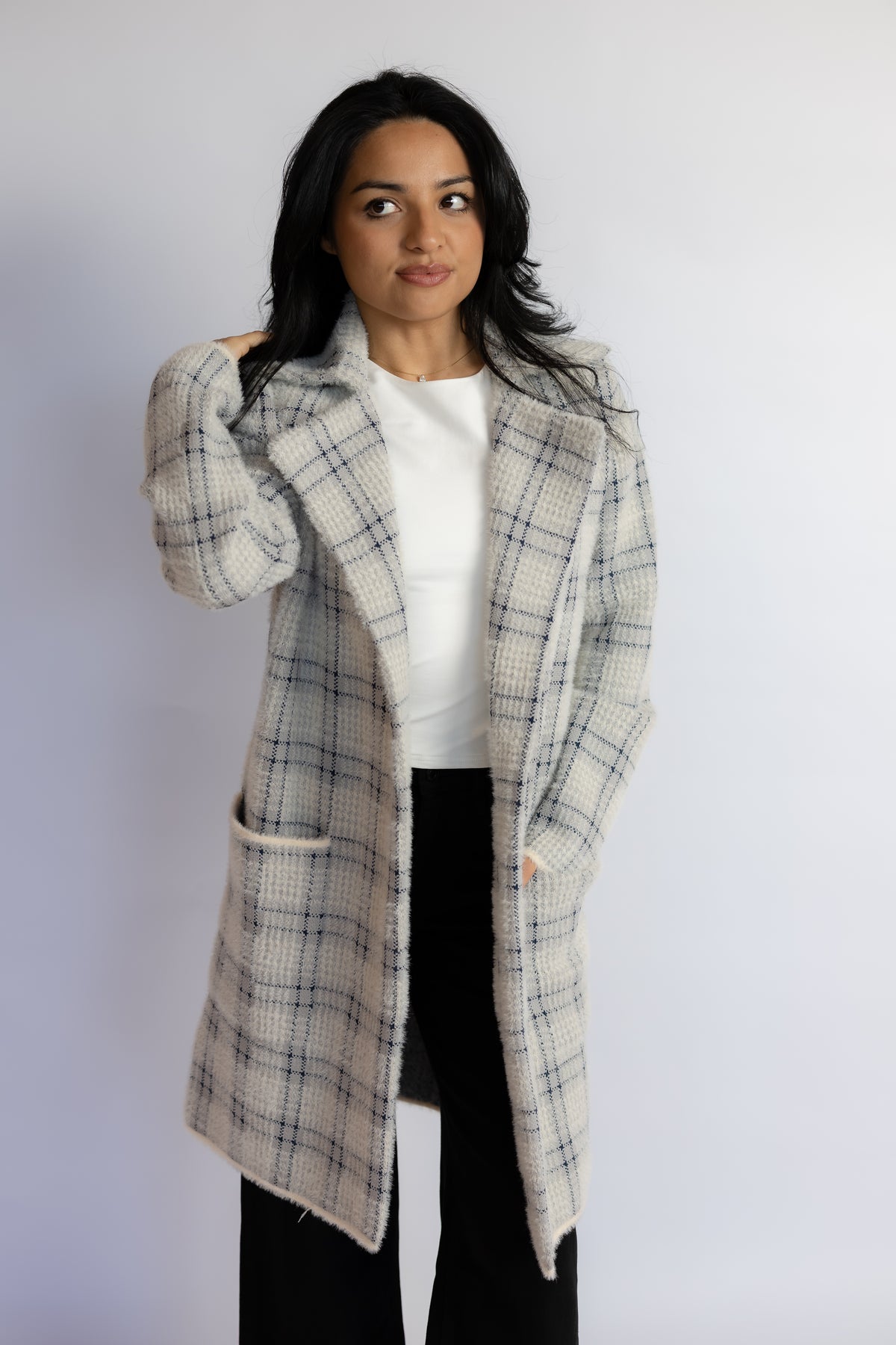 Marlo Plaid Coat