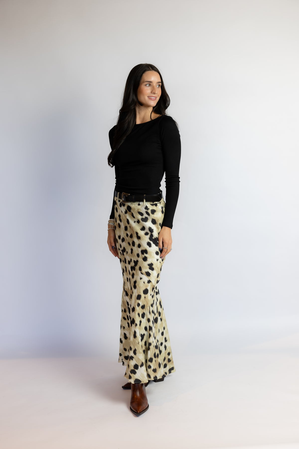 Ronan Boat Neck Knit Top Black