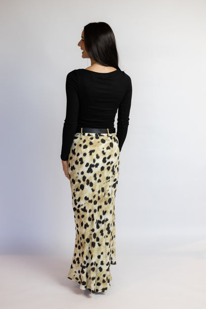 Ronan Boat Neck Knit Top Black