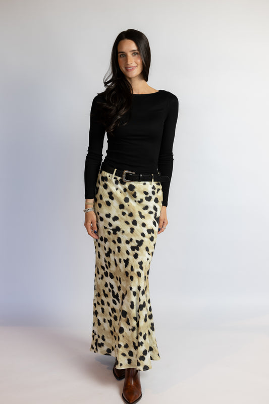 Ronan Boat Neck Knit Top Black