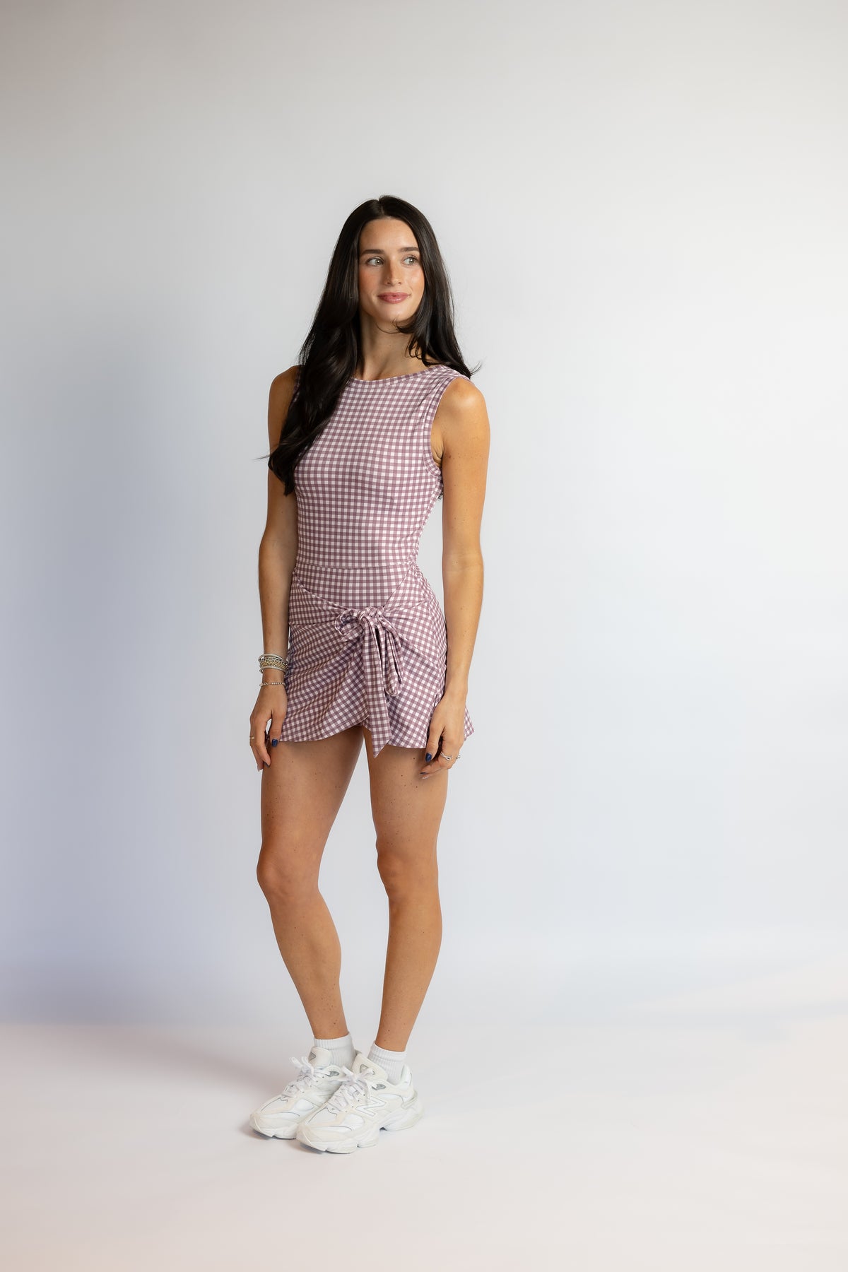 So Beloved Gingham Wrap Dress