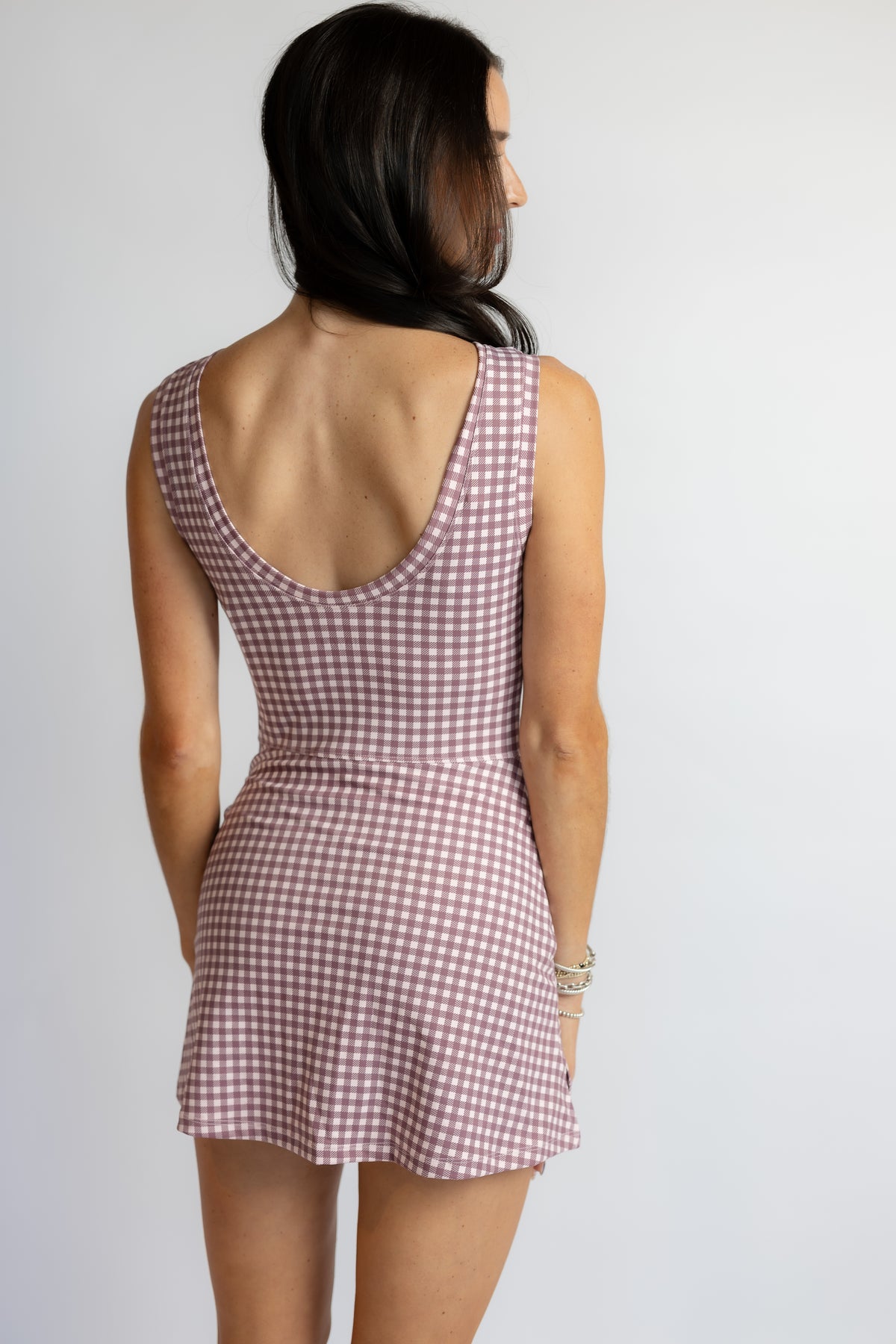 So Beloved Gingham Wrap Dress