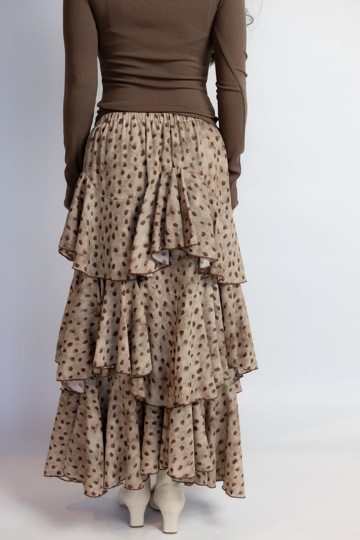 She's Back Tiered Maxi Skirt