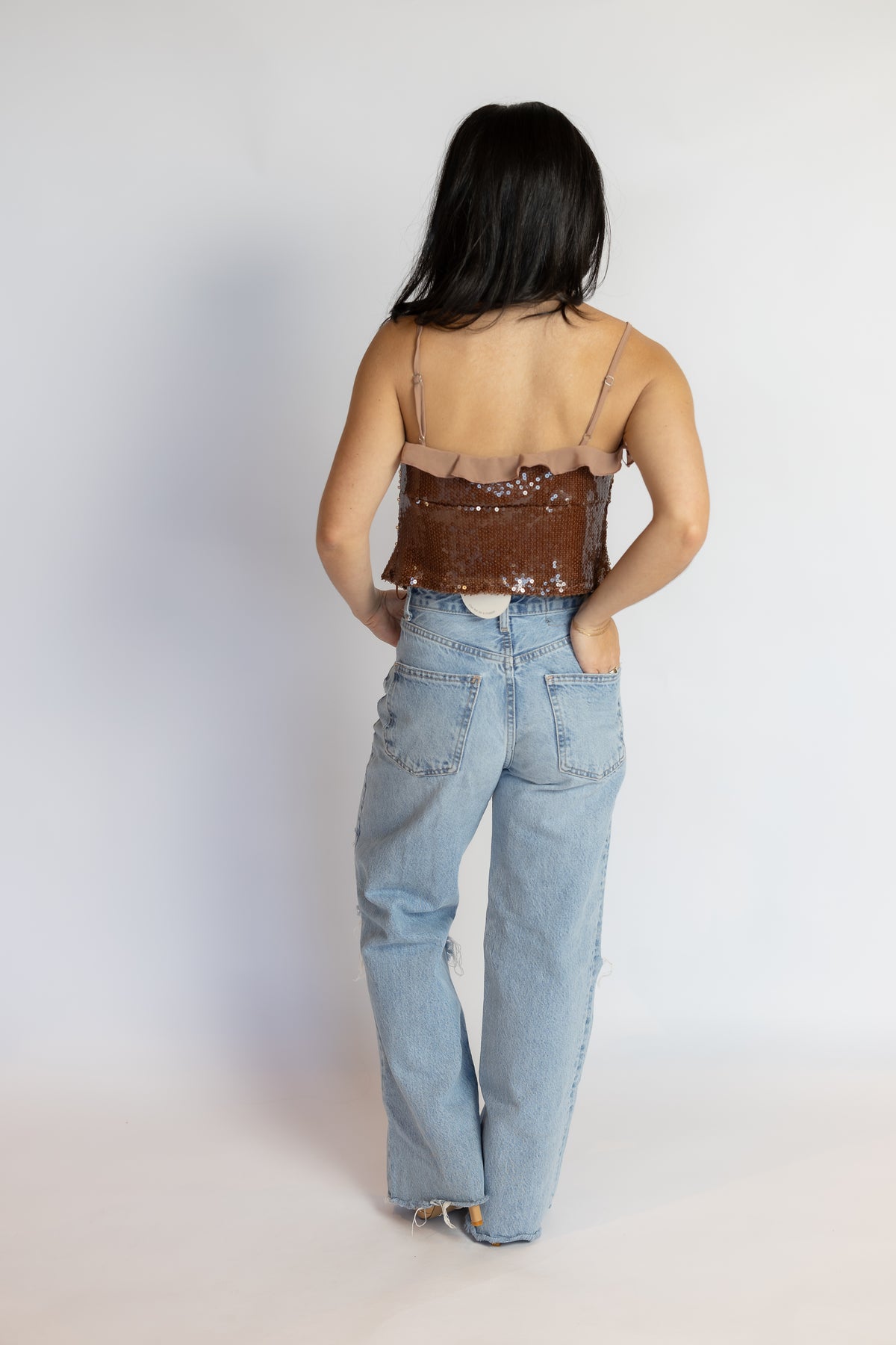 Flashing Bright Sequin Cami Top